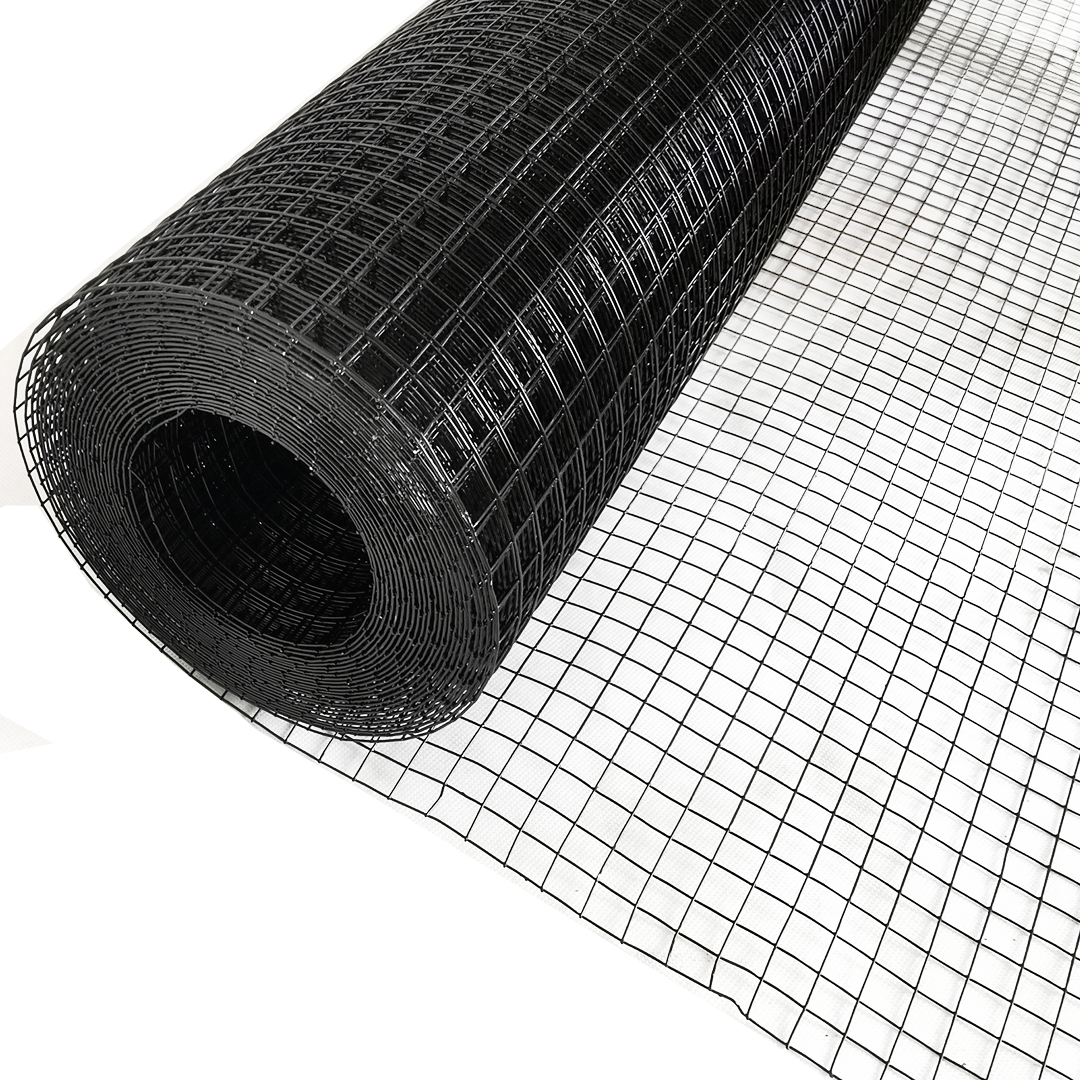 36OF28RaJush27 Volierendraht Edelstahl Schwarz 12 x 12mm 1m 100cm 0,80mm