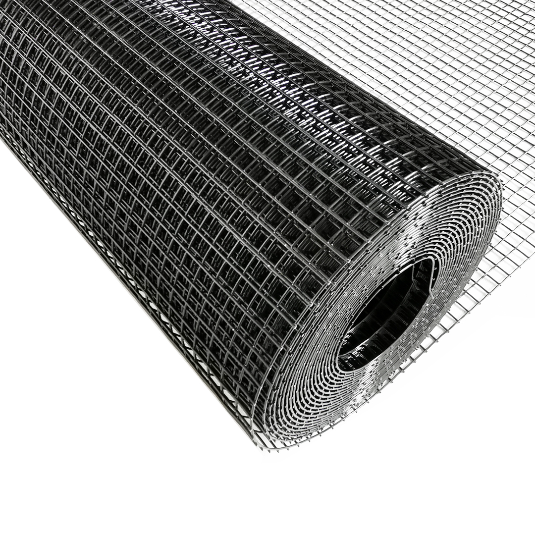 3ugUvvCPb6WBeL Volierendraht Edelstahl Schwarz 100cm 1m 12x12mm 1,50mm
