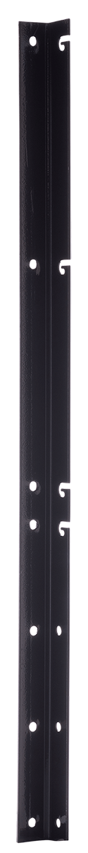 23490-3-Prikkeldraadhouder-recht-3mm-40mm-570mm-280mm-Zwart Stacheldrahthalter Gerade Schwarz 3mm 4cm