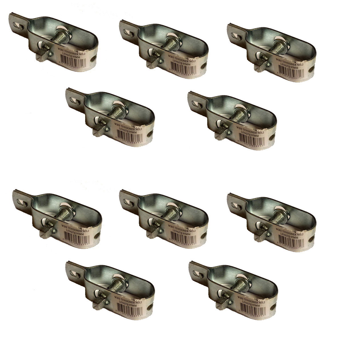 23498x10-23496x10 10x Drahtspanner Verzinkt 105mm