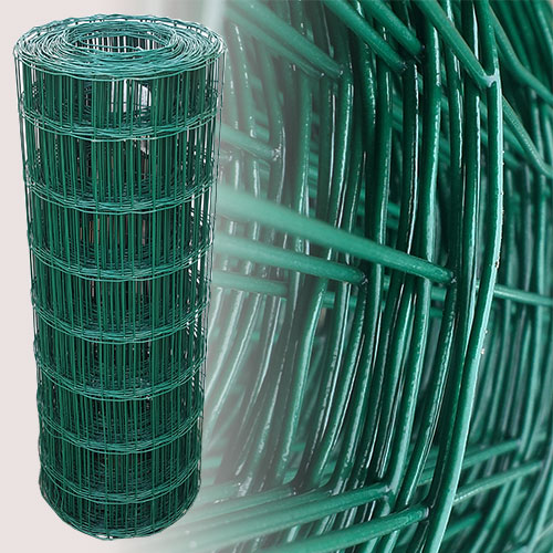 17054023 Gartenzaun Grün 80cm 25m 7,5x10cm 2,10mm