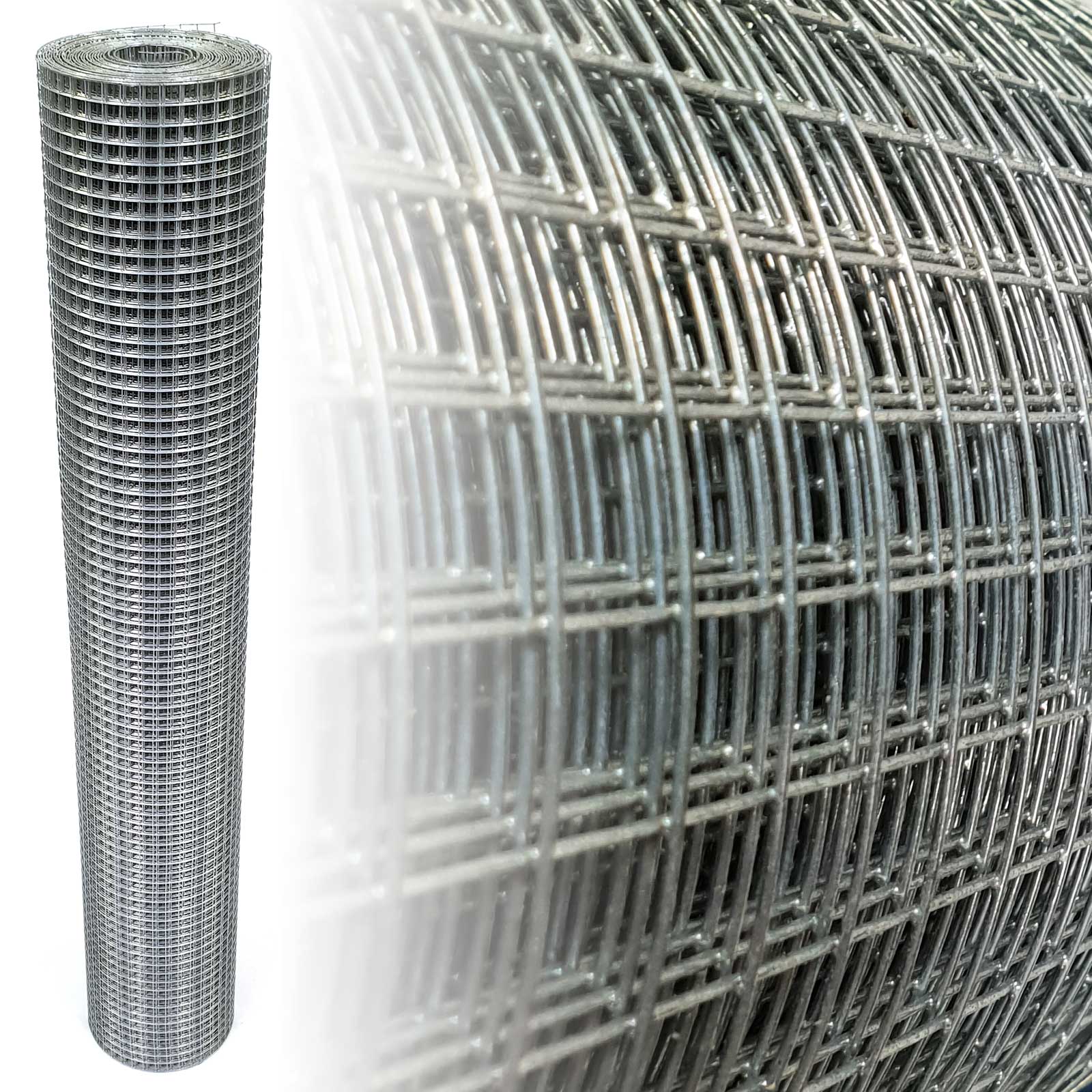 12x12F1nYBlgwpNR2I Volierendraht Verzinkt 100cm 25m 12x12mm 0,80mm
